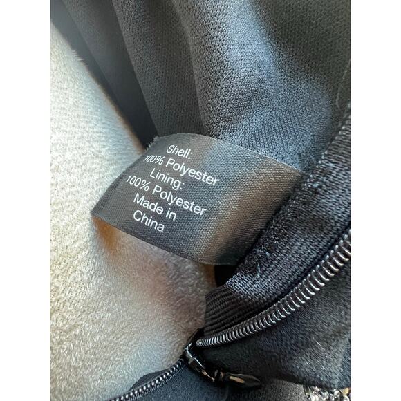 Lane Bryant Pleated Beaded Waist Front Palazzo Sleeveless Black Jumpsuit 16 - Picture 10 of 11